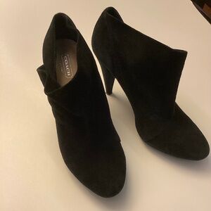 Coach suede booties